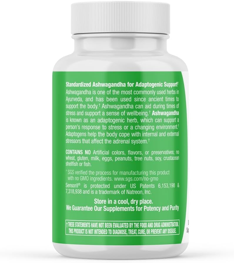 Organic Ashwagandha Supplement by Nutressa - Natural Stress Relief and Immune Support