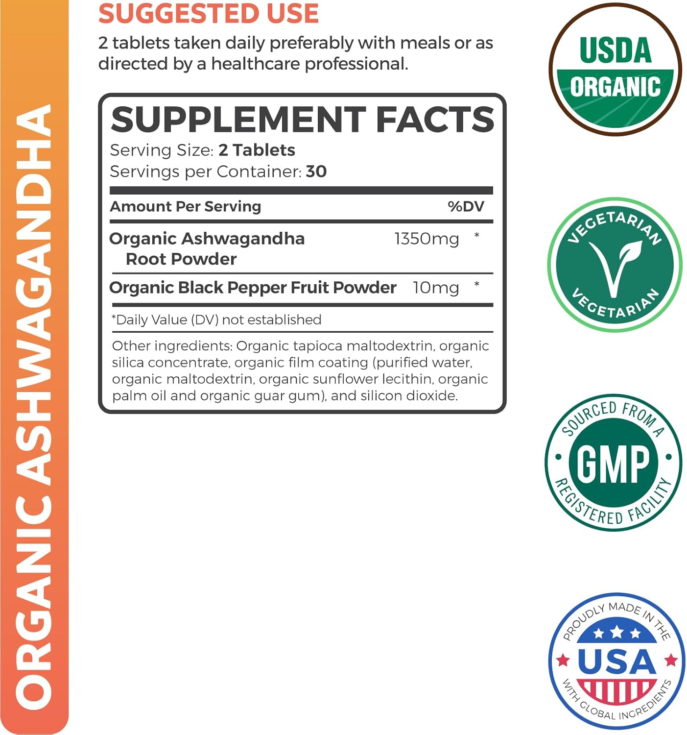 Organic Ashwagandha Thyroid Support Bundle - Adrenal & Cortisol Health Harmony - Energy Boost for Men & Women