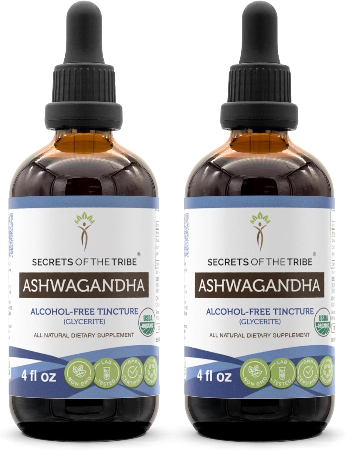 Organic Ashwagandha Tincture Alcohol-Free Extract - Anti-Stress & Relaxation - 8 OZ