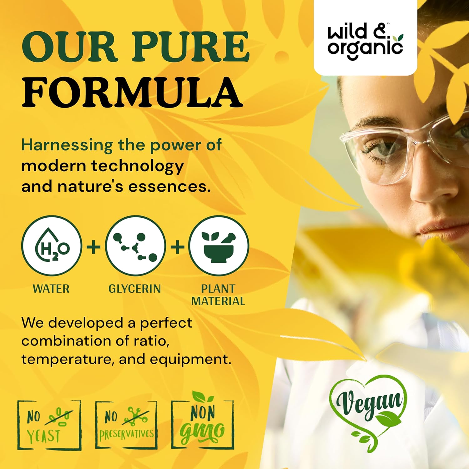 Organic Astragalus Root Extract Tincture - Immune Support Herbal Drops - Calming & Relaxing Supplement - Vegan, Sugar & Alcohol Free - 2 fl oz