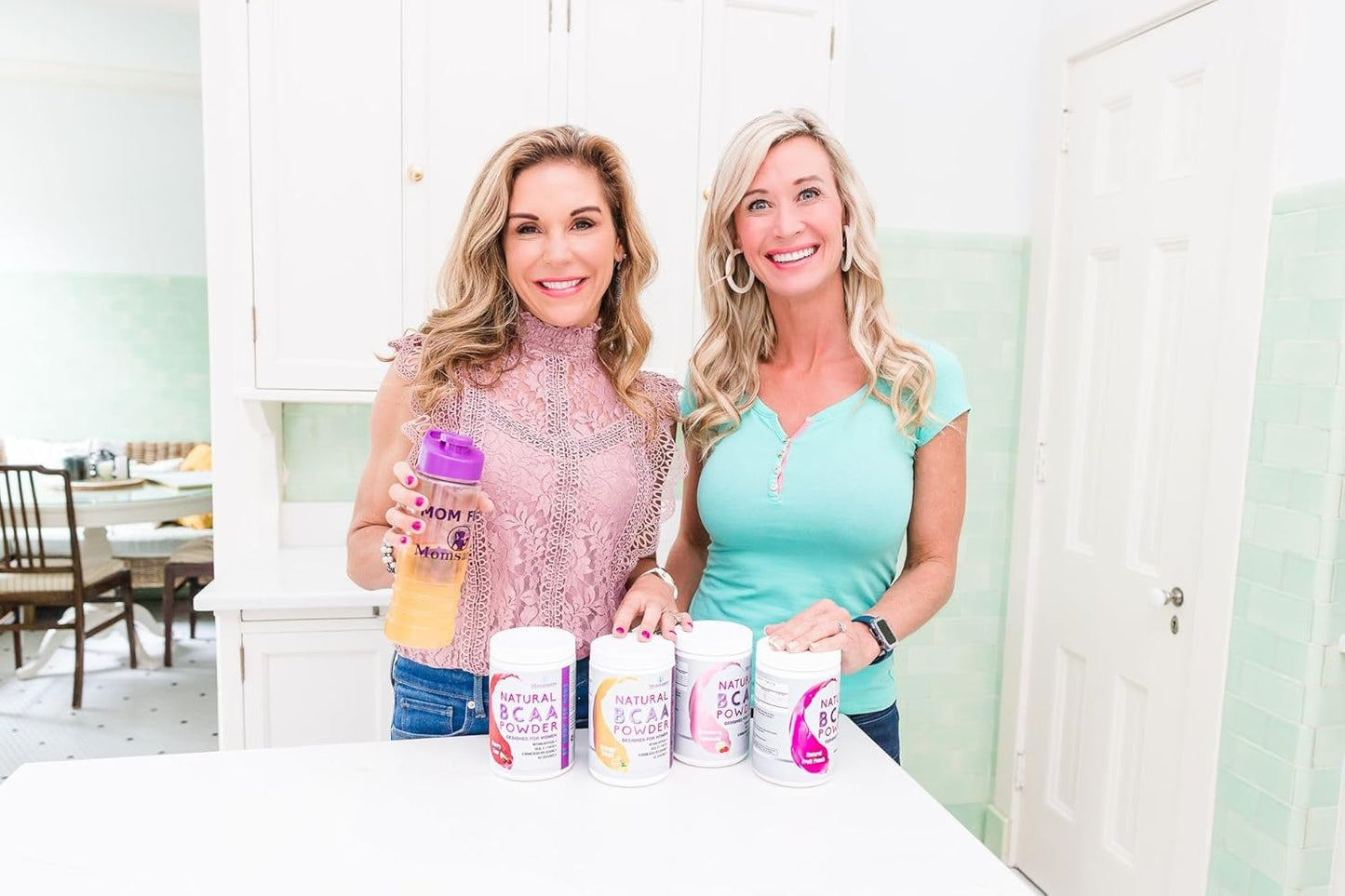 Organic BCAA Pre Workout Powder for Moms | Sweetened with Natural Ingredients | Boost Energy Pre & Post Workout | 40 Servings (Raspberry Lemonade)