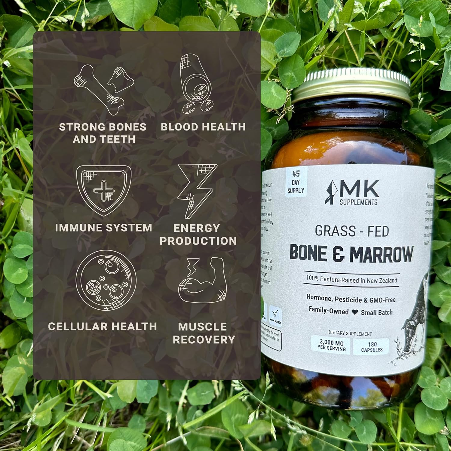 Organic Beef Liver, Bone & Marrow, Organs, Heart & Spleen Supplement Pack