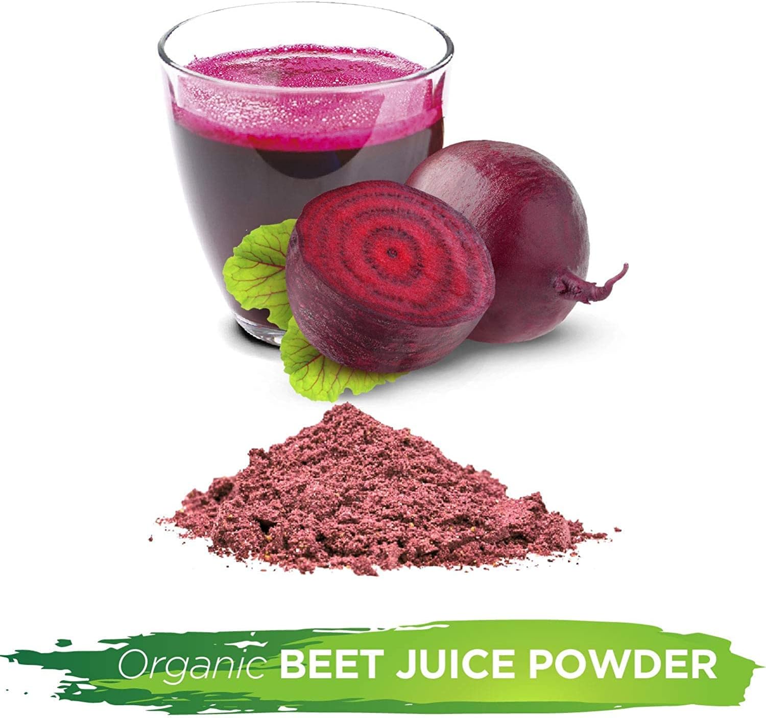 Organic Beet Juice Powder - 100% Fresh & USDA Certified - Nitric Oxide Superfood for Lowering Blood Pressure, Oxygen Balance, and Stamina - 8 oz