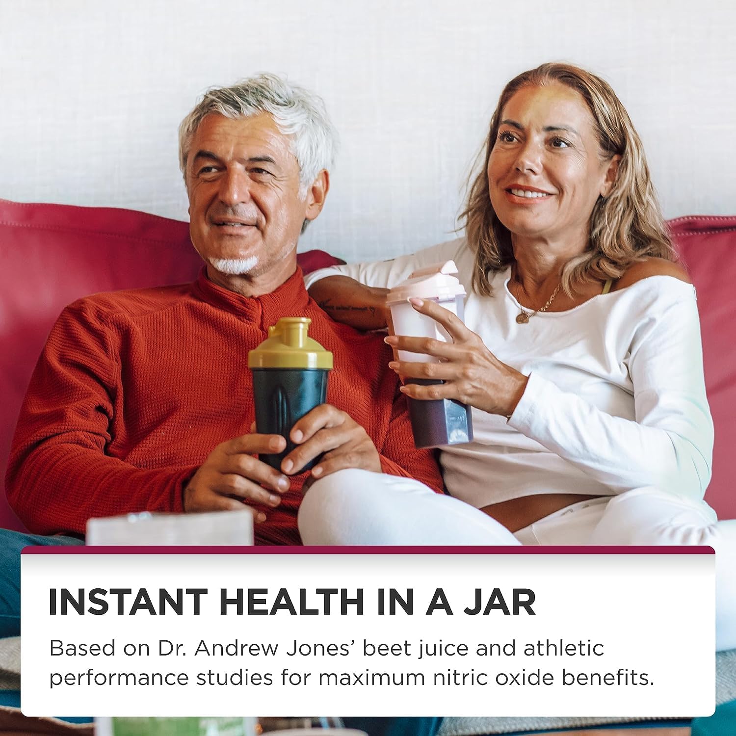 Organic Beet Juice Powder - Nitric Oxide Supplement - 100% USA Grown Beets - 60 Servings - 300g - 2 Jars