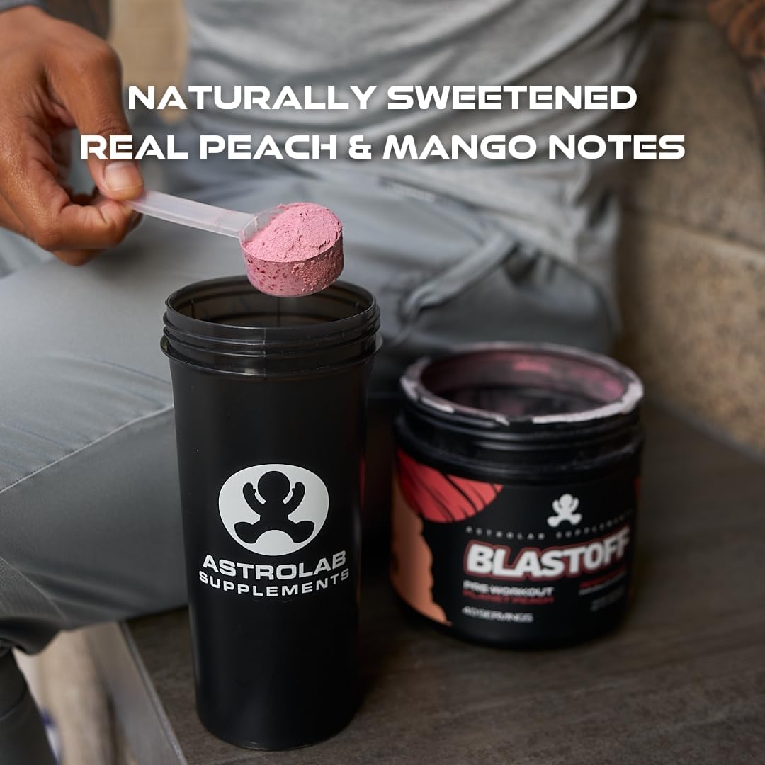Organic Beet Root & Caffeine Pre-Workout Supplement - Light Peach Mango Flavor with L-Citrulline & Beta-Alanine | Boosts Energy & Focus | Sugar-Free & Properly Dosed