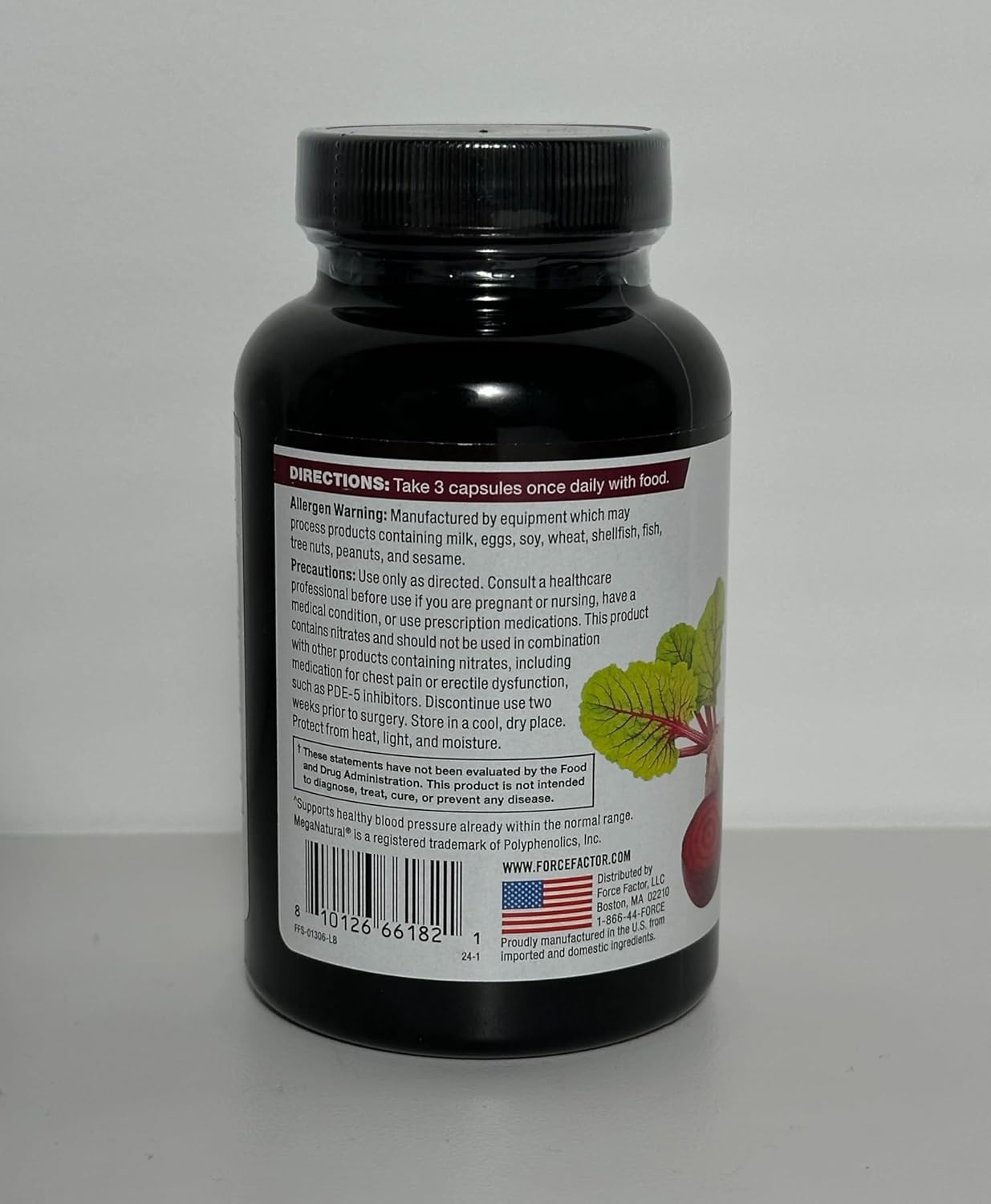 Organic Beet Root Capsules for Blood Pressure Support - 1800mg Powder Blend - 90 Veg Caps - Circulation & Blood Flow Supplement
