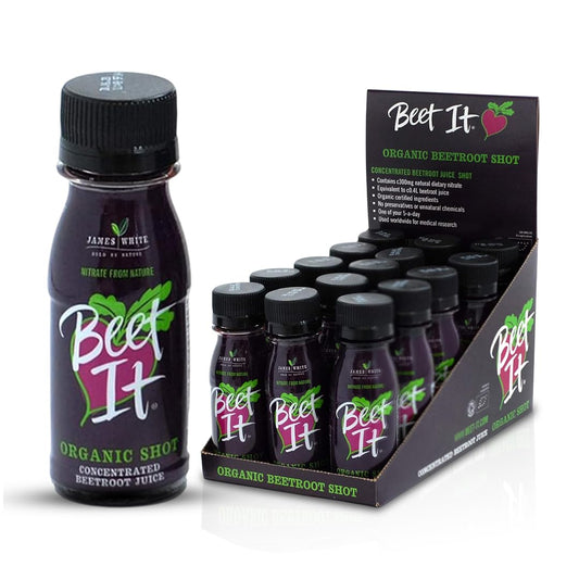 Organic Beet Root Juice Shots - 300mg Dietary Nitrate for Heart Health (15 x 2.4 fl. oz.) - Non-GMO, Pure Beet Juice, Natural Blood Pressure Support