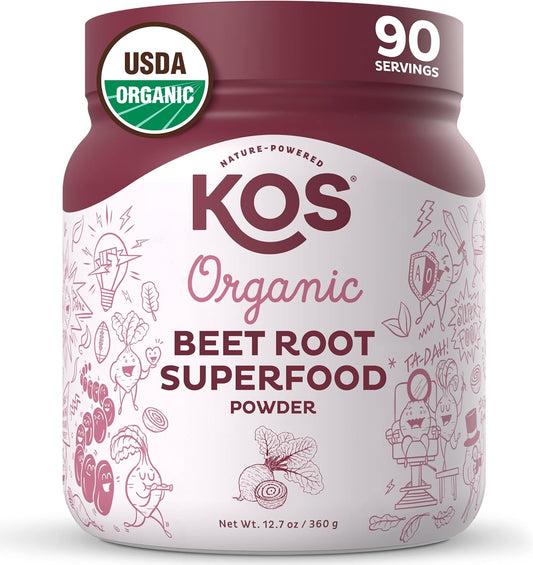 Organic Beet Root Powder - 180 Servings (2 Pack) by KOS