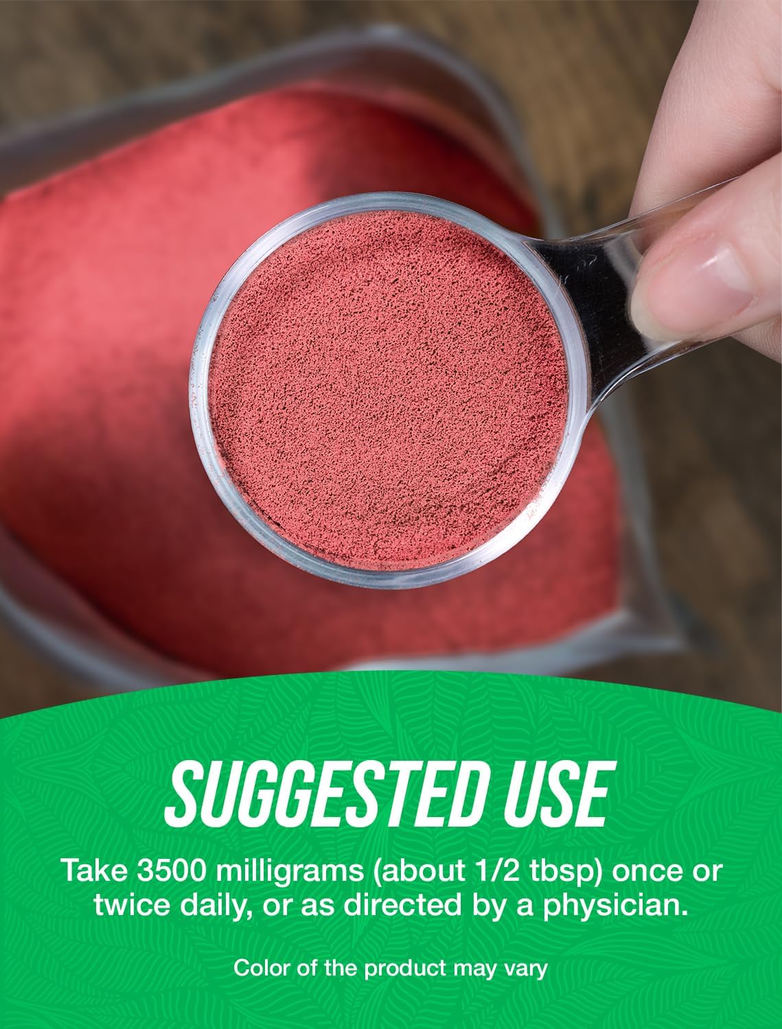 Organic Beet Root Powder - Superfood Supplement, 3500mg per Serving, Vegan & Gluten Free - 500g (1.1 lbs) Pack of 1