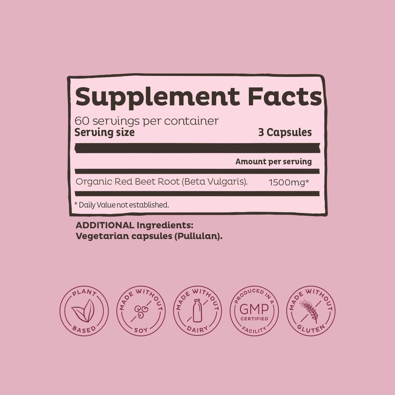 Organic Beet Root Powder and Capsules Bundle - KOS Brand