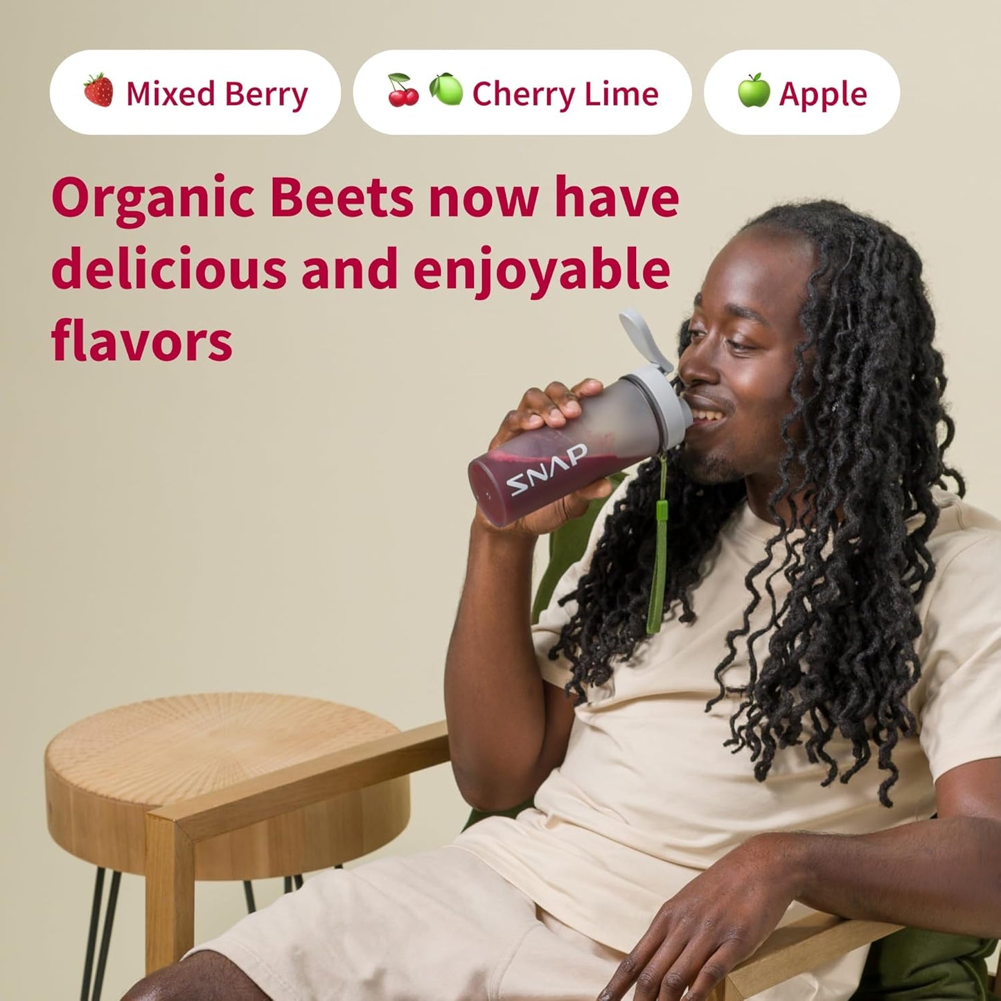 Organic Beet Root Powder Supplement for Healthy Blood Pressure & Circulation - 250g (Mixed Berry)