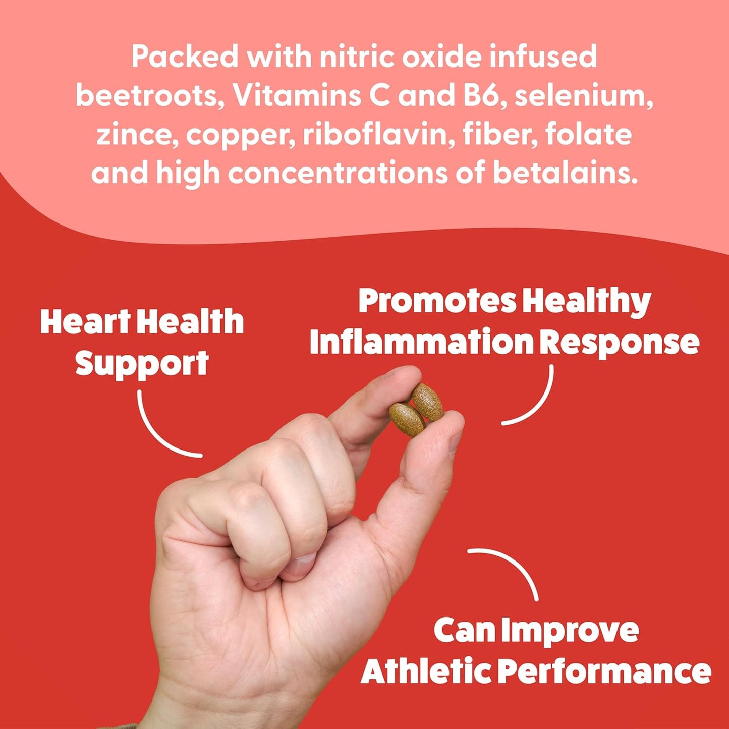 Organic Beet Root Powder Tablets | Nitric Oxide Supplement for Healthy Circulation & Natural Energy