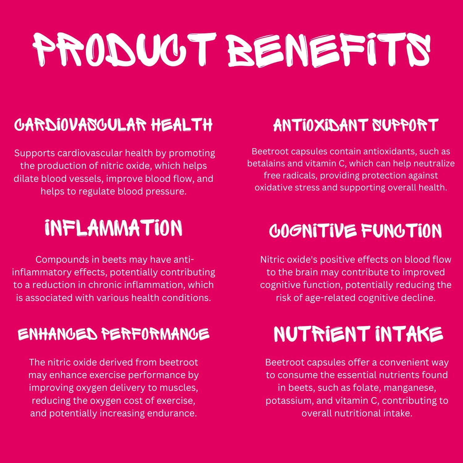 Organic Beetroot Capsules 1300mg - Ultra Diet Supplement for Nitric Oxide Support - 100% Natural Non-GMO Formula - 60 Caps