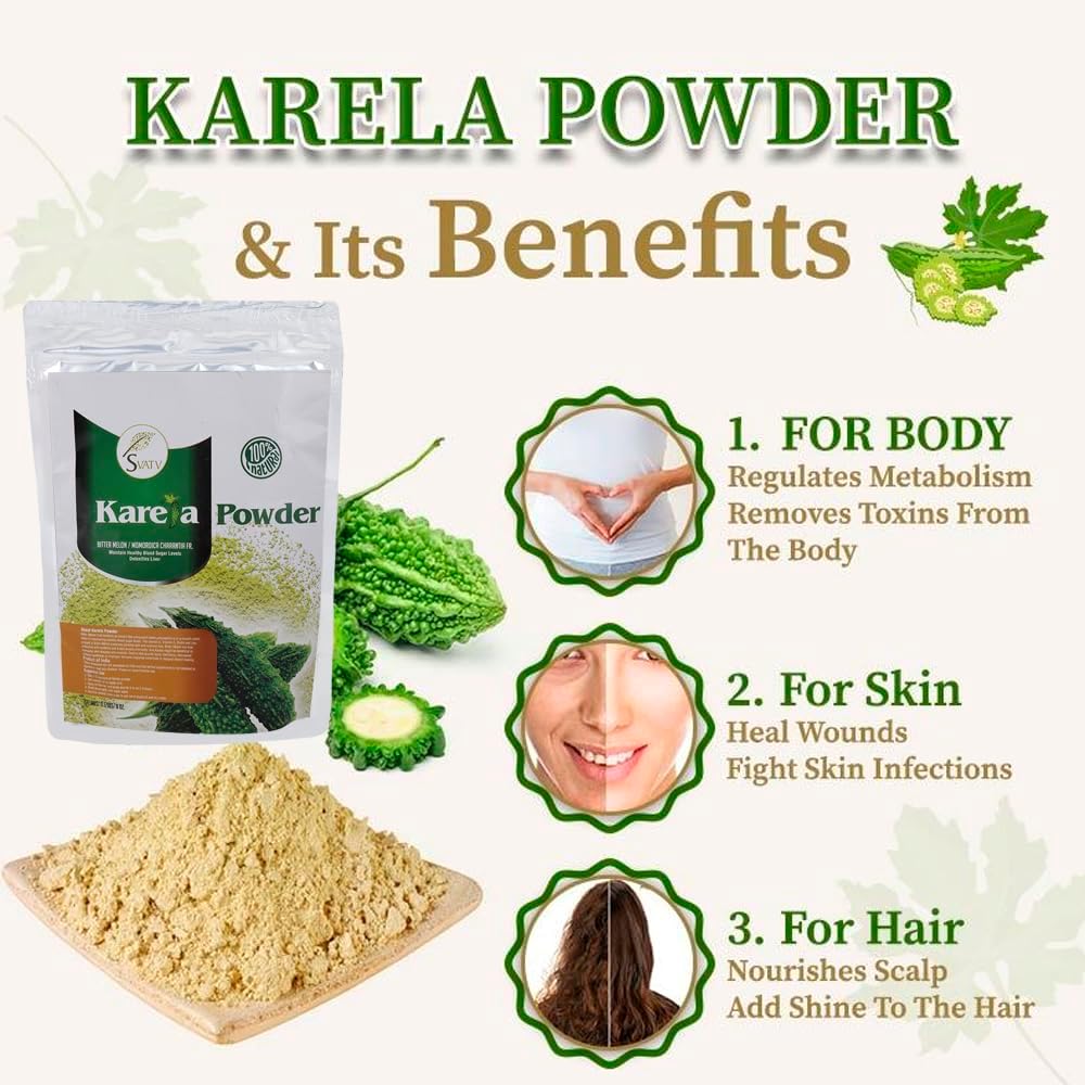 Organic Bitter Melon Powder 8 oz - Skin Benefits - Non-GMO - 227g - Half Pound
