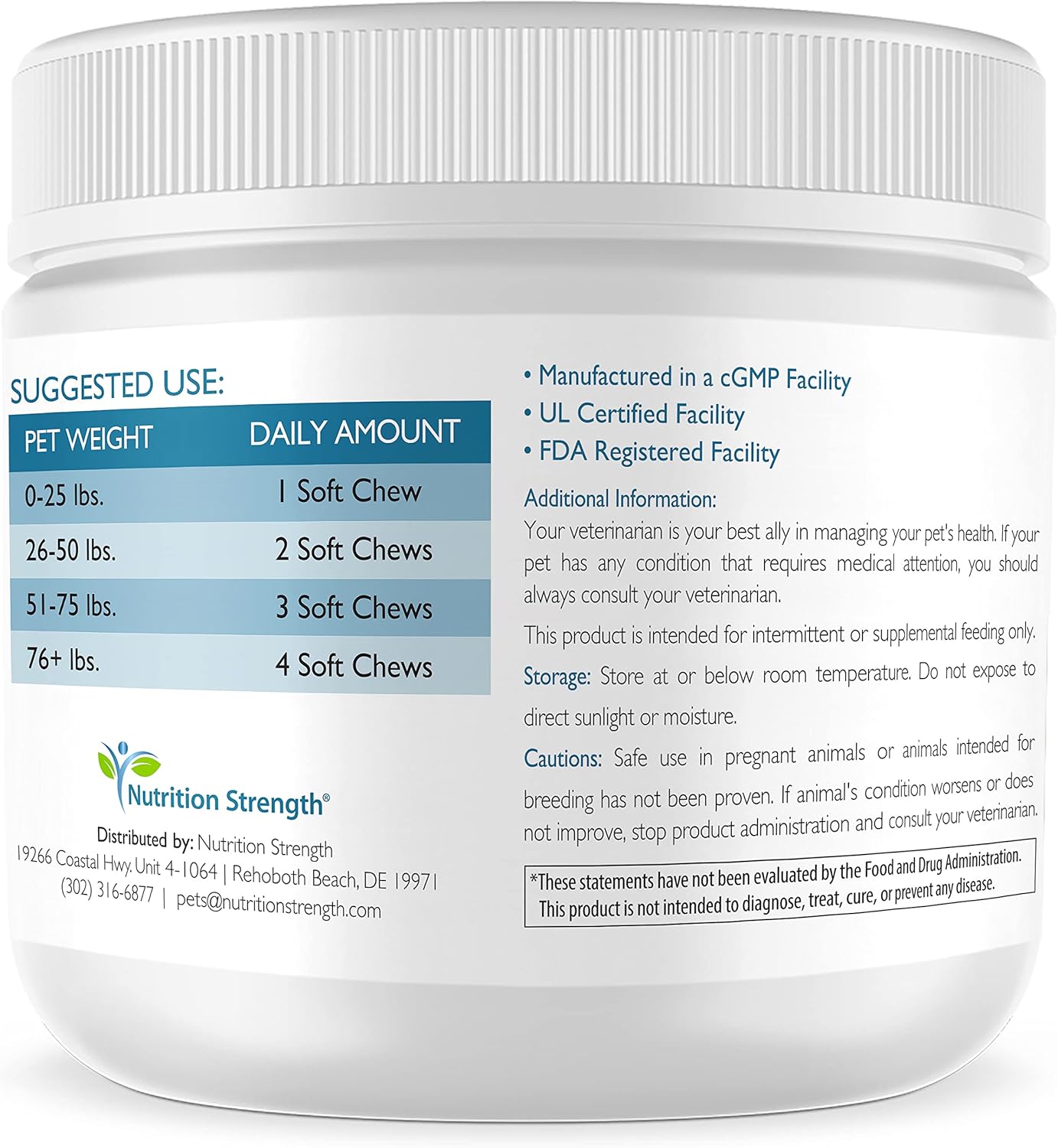 Organic Bladderwrack Thyroid Support Soft Chews for Dogs - Promotes Endocrine & Enzyme Function, 90 Count