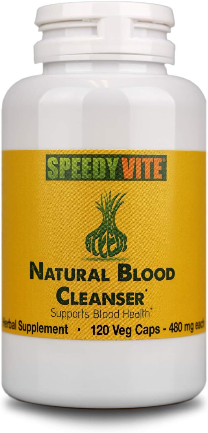 Organic Blood Cleanser Supplement Capsules - SpeedyVite® (120 Vegetarian Capsules)
