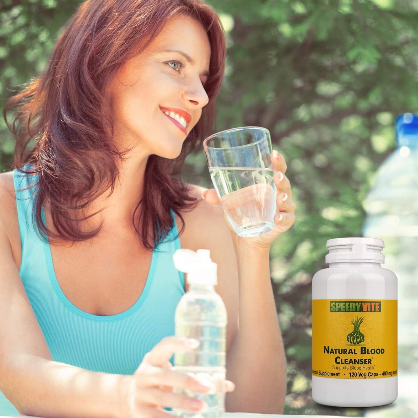 Organic Blood Cleanser Supplement Capsules - SpeedyVite® (120 Vegetarian Capsules)