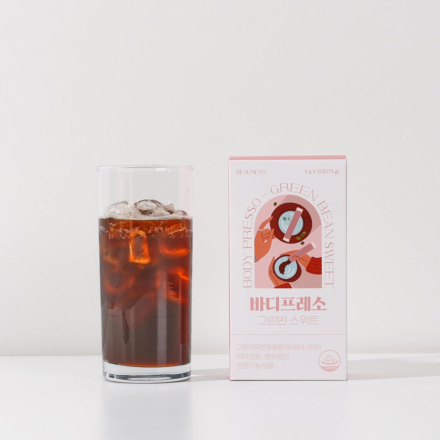 Organic Body Presso Green Bean Sweet Packets with Vitamin B and Pantothenic Acid