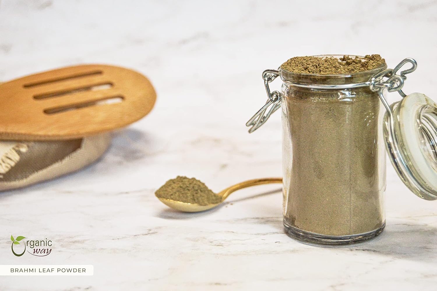 Organic Brahmi Leaf Powder (Bacopa Monnieri) - USDA Certified, Raw, Vegan, Non-GMO - 1/4 LBS - India Origin