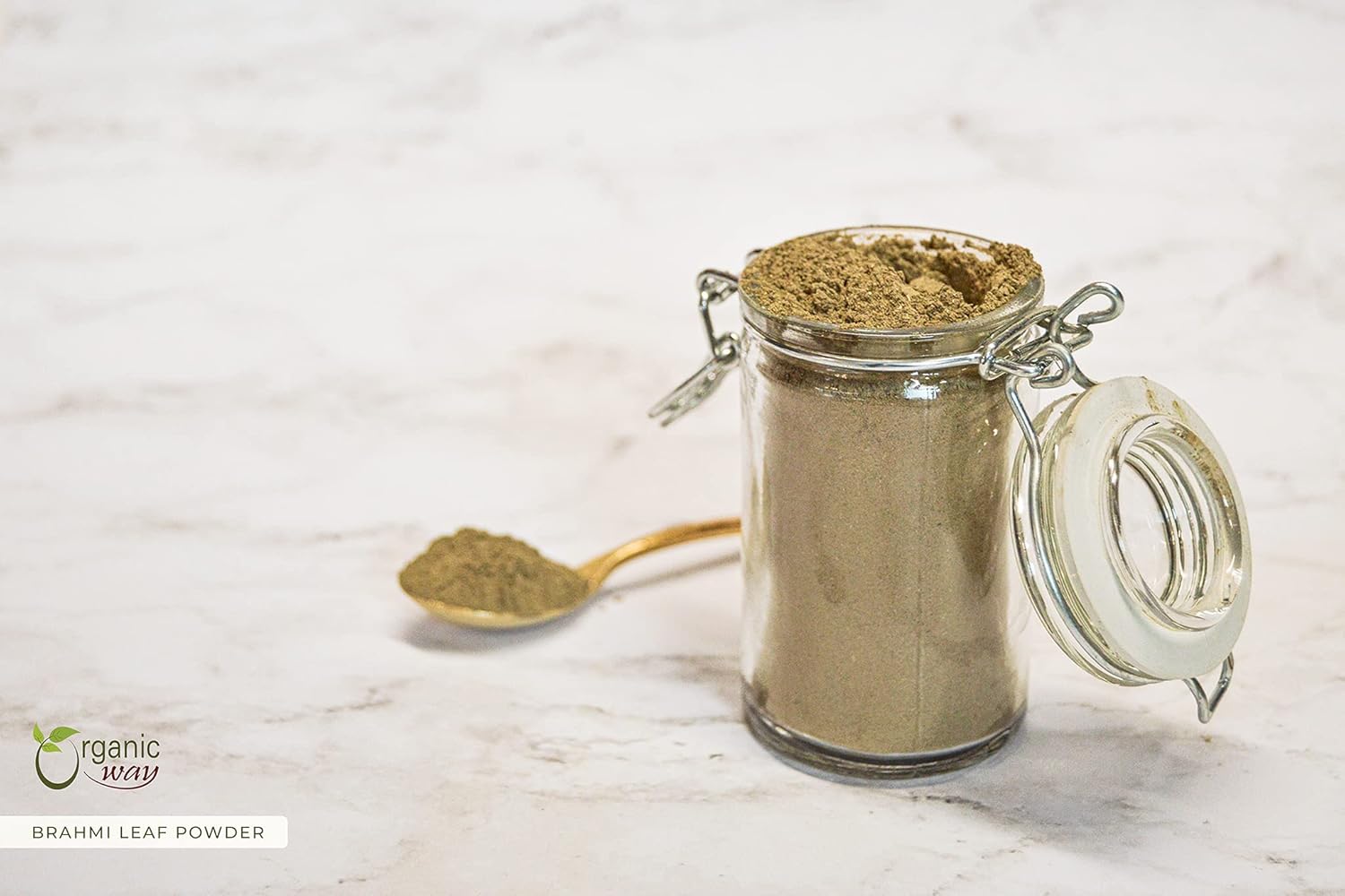 Organic Brahmi Leaf Powder (Bacopa Monnieri) - USDA Certified, Raw, Vegan, Non-GMO - 1/4 LBS - India Origin