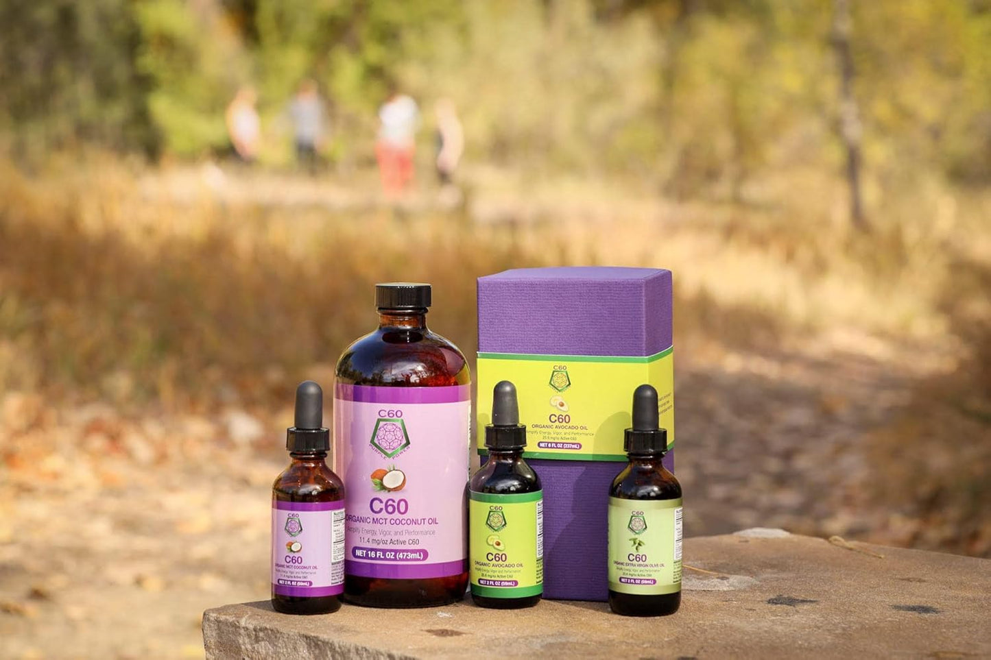 Organic C60 Purple Power MCT Coconut Oil with 99.99% Pure Carbon Fullerenes - 16 oz