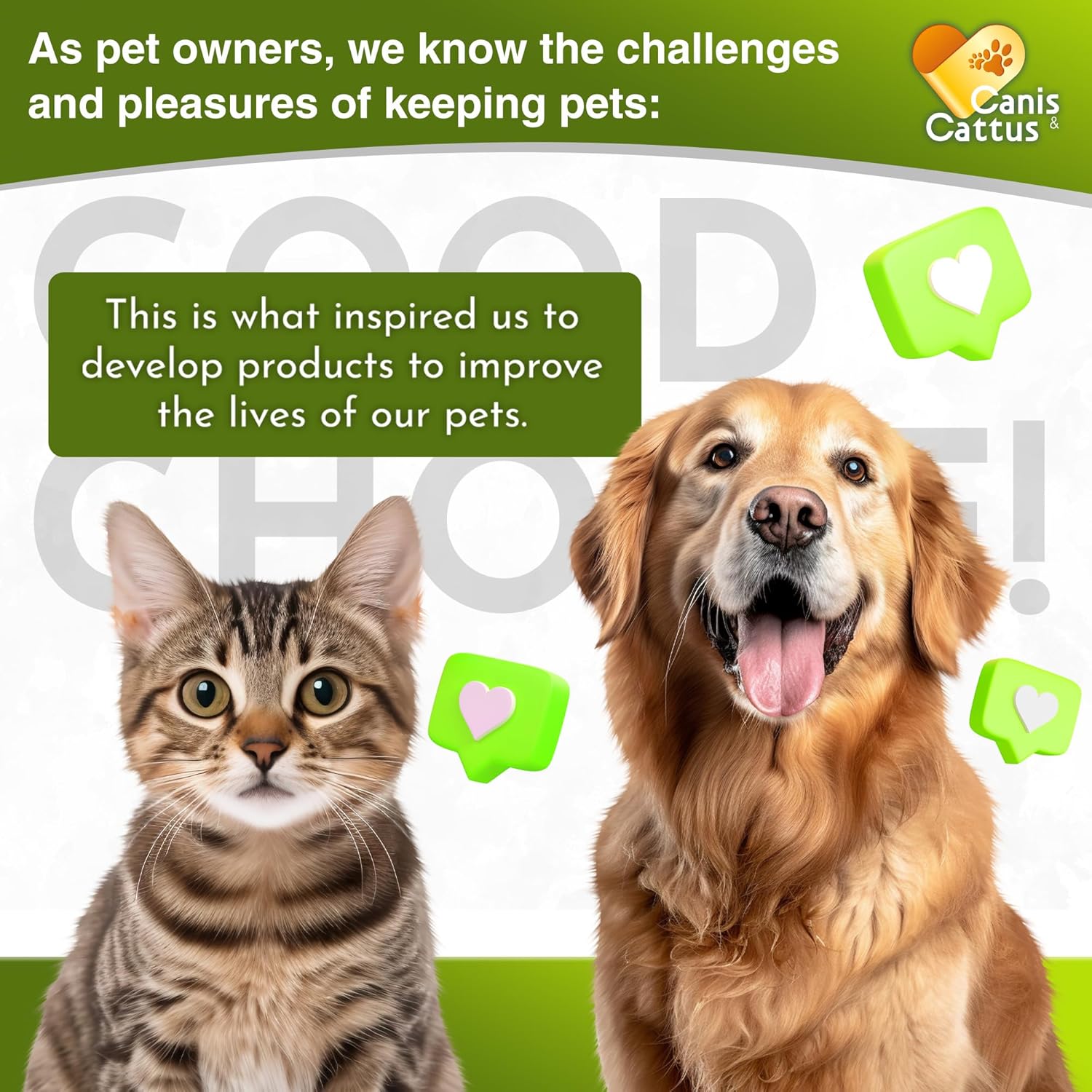 Organic Canis&Cattus Dog and Cat Antibiotic Drops for Infections, Allergies, UTIs, Itching, Cough | Natural Antibiotics for Bones, Eyes, Coat | 2 Oz