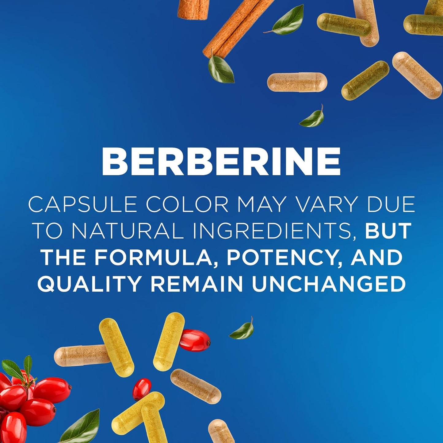 Organic Ceylon Cinnamon & Berberine HCI Capsules - Immune Support & Weight Management - 1200mg Berberine Supplement