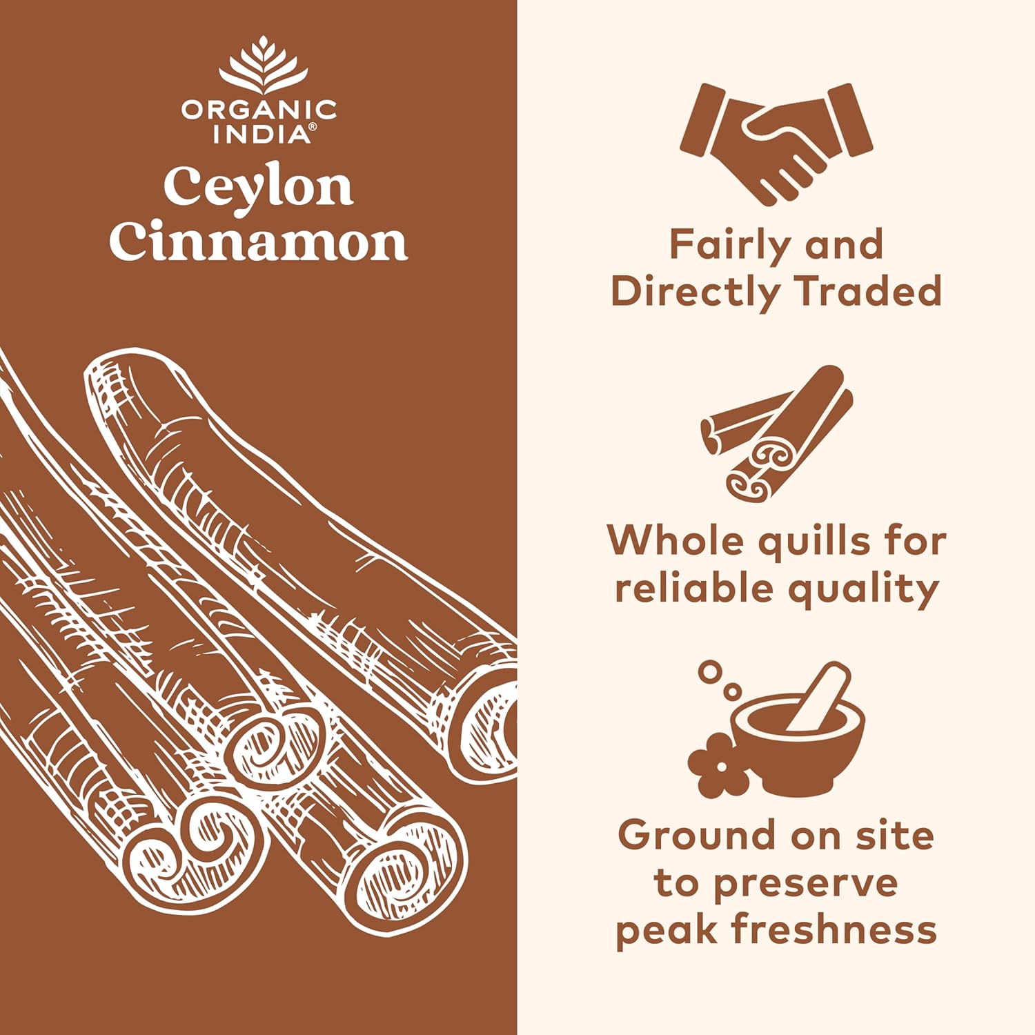 Organic Ceylon Cinnamon Capsules - Herbal Supplement for Digestion & Antioxidants - USDA Organic, Vegan, Gluten-Free - 90 Capsules