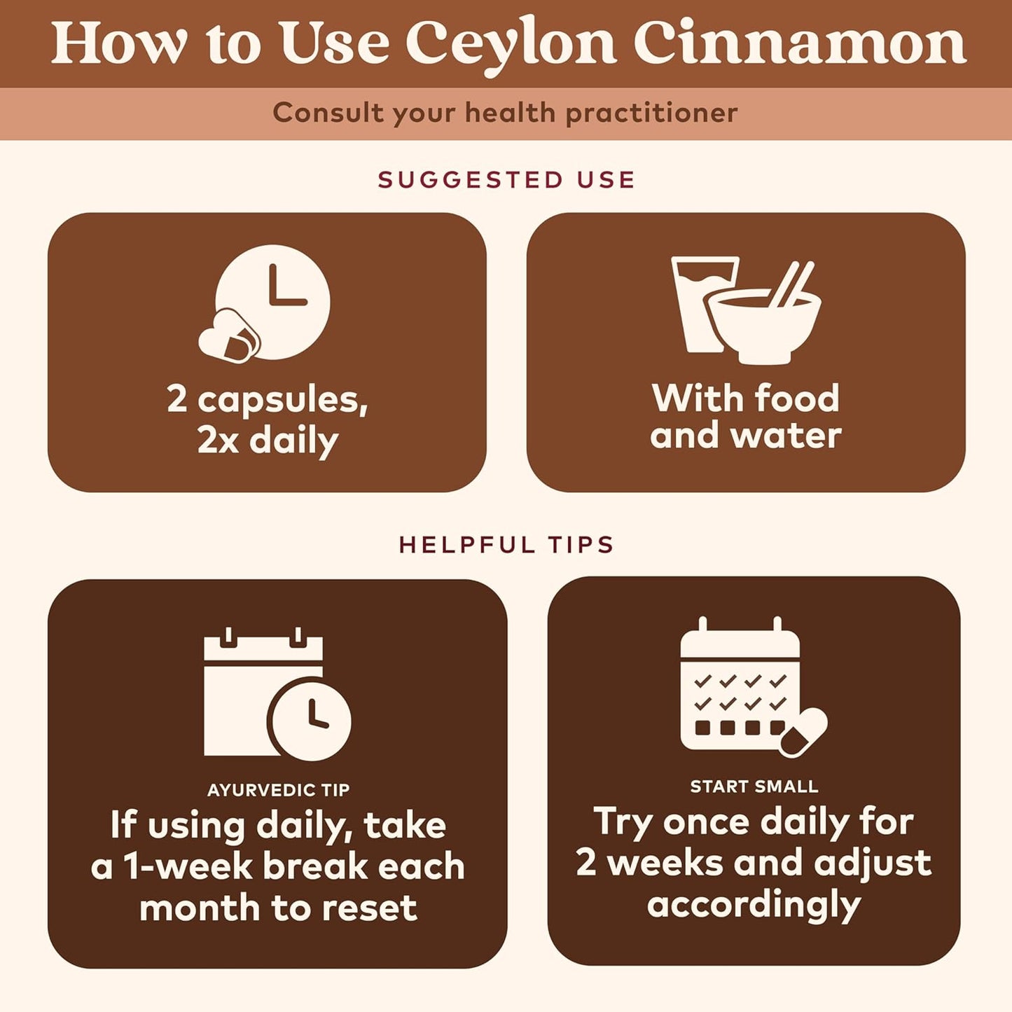 Organic Ceylon Cinnamon Capsules - Herbal Supplement for Digestion & Antioxidants - USDA Organic, Vegan, Gluten-Free - 90 Capsules