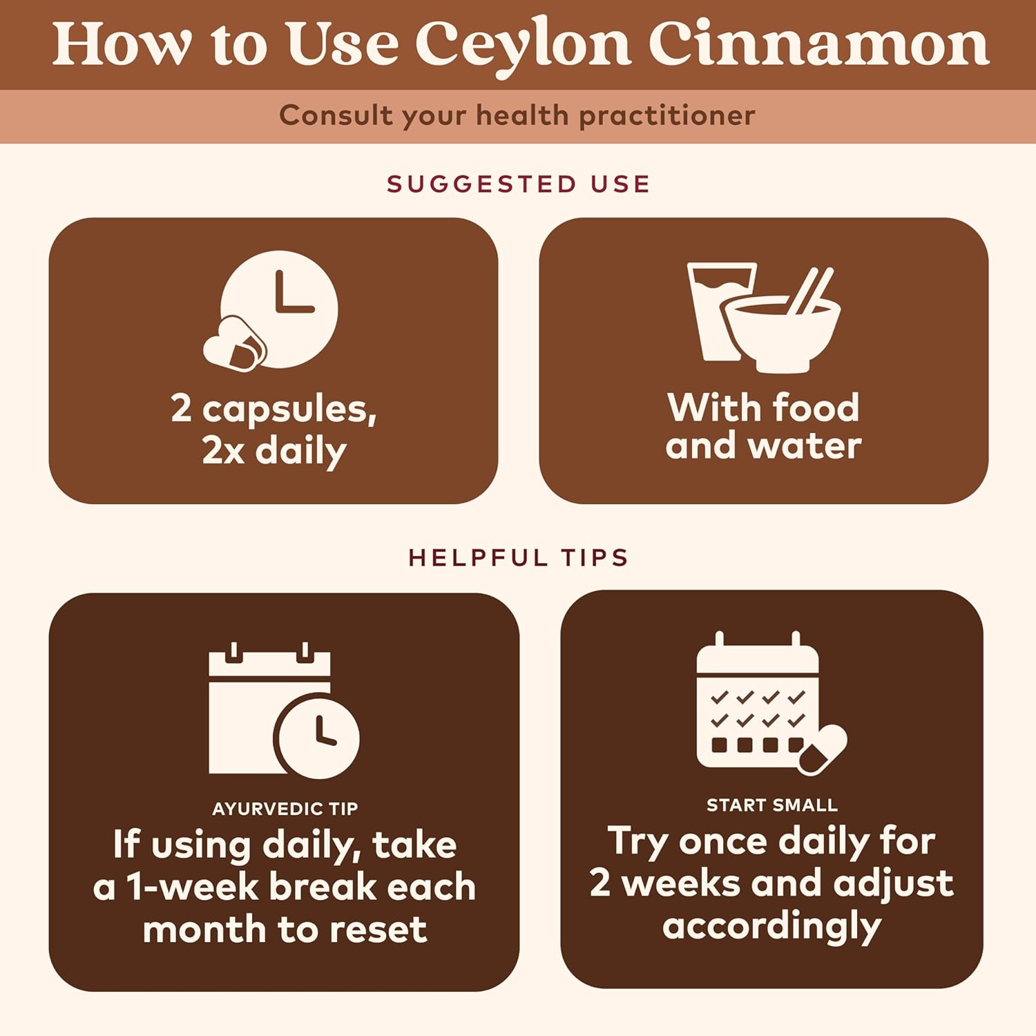 Organic Ceylon Cinnamon Capsules - Herbal Supplement for Digestion & Antioxidants - USDA Organic, Vegan, Gluten-Free - 90 Capsules