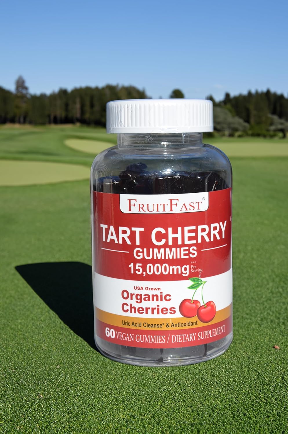 Organic CherryFlex Paste Tart Cherry Gummies (60 Count) - Antioxidant & Uric Acid Support for Joint Relief - Vegan & All Natural