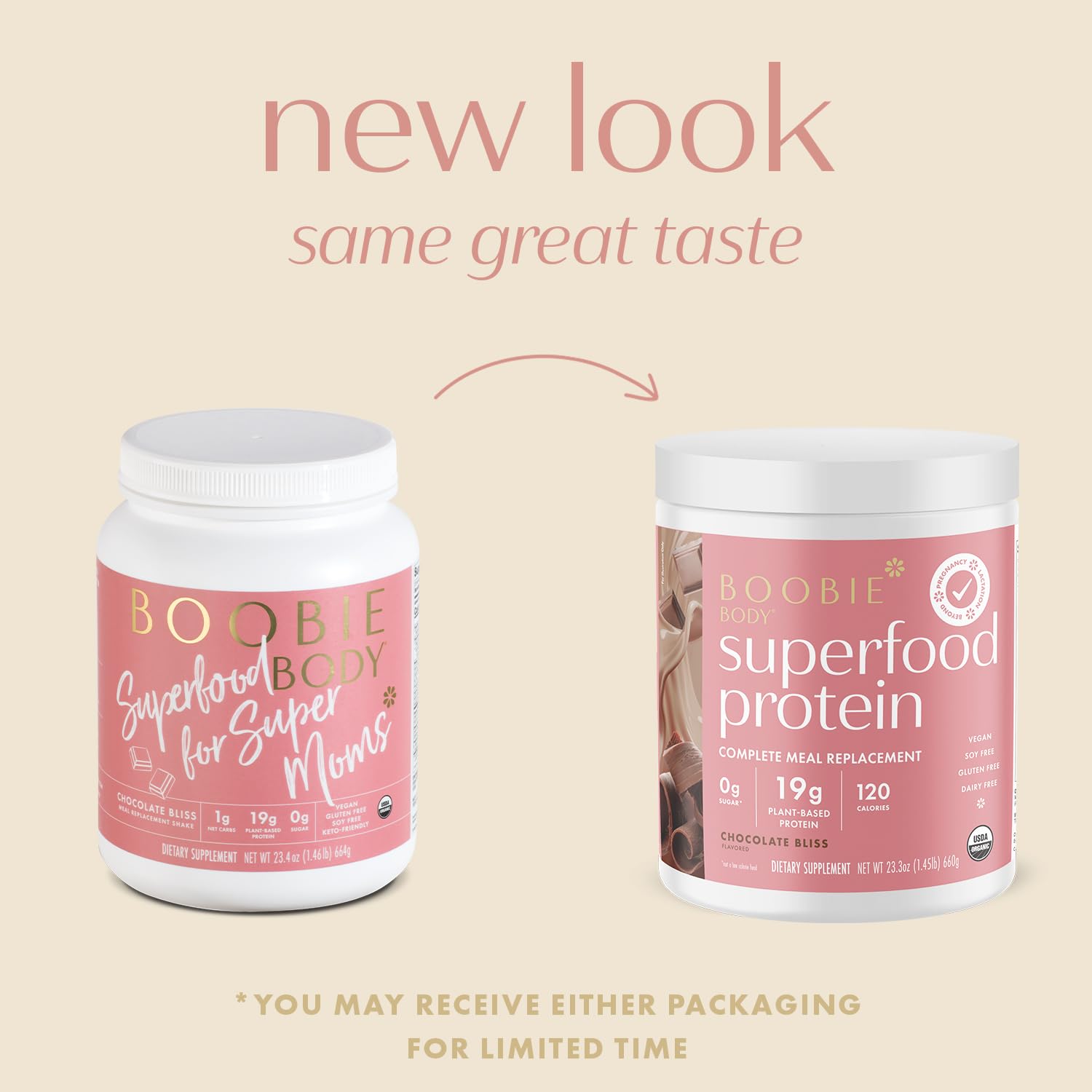 Organic Chocolate Bliss Superfood Protein Shake for Moms, Pregnancy & Lactation Support - Dairy-Free, Gluten-Free, Vegan with Probiotics (20 Servings)