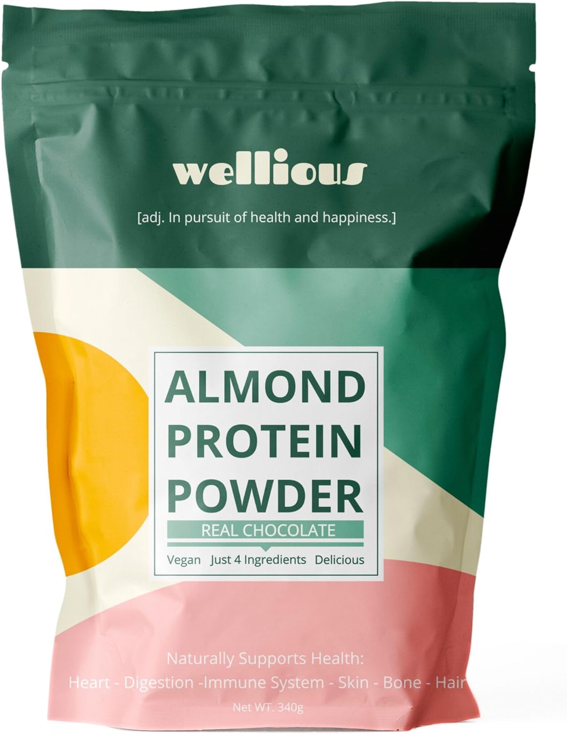 Organic Chocolate Vegan Protein Powder - Dairy Free, High Fiber, Keto Friendly, Non-Dairy Supplement for Gut Health