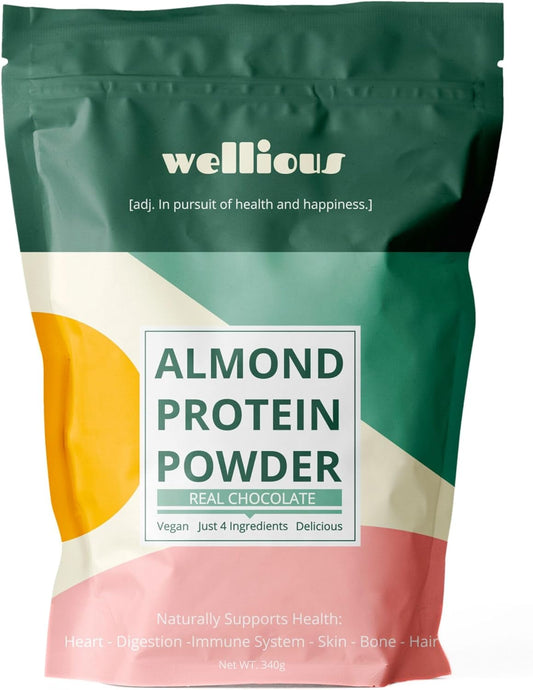 Organic Chocolate Vegan Protein Powder - Dairy Free, High Fiber, Keto Friendly, Non-Dairy Supplement for Gut Health