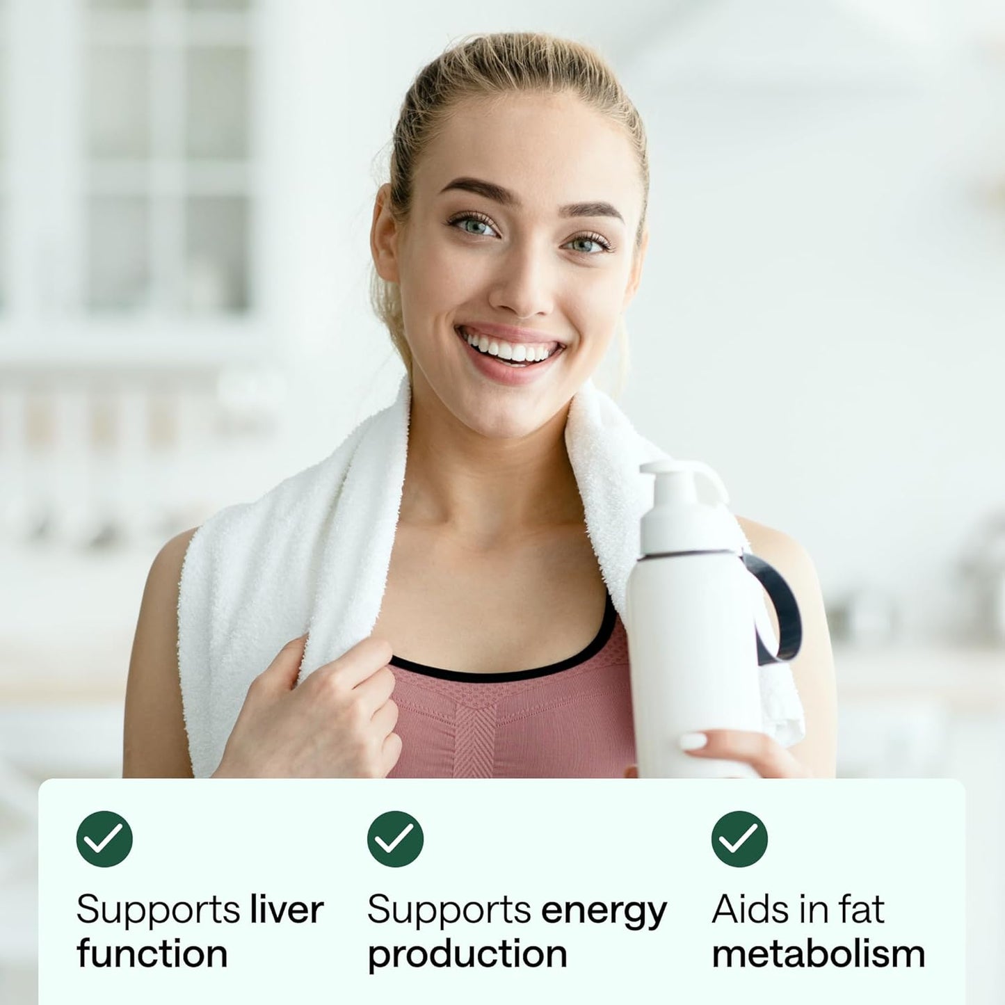 Organic Choline Bitartrate 500MG Capsules for Prenatal Health and Brain Function - Liver and Gallbladder Support Supplement - Memory and Focus Booster - 60 Count