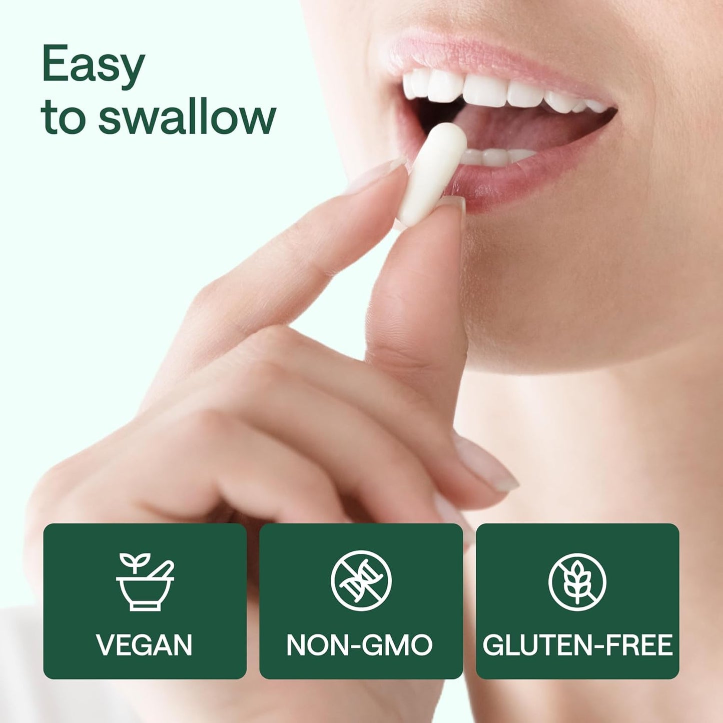 Organic Choline Bitartrate 500MG Capsules for Prenatal Health and Brain Function - Liver and Gallbladder Support Supplement - Memory and Focus Booster - 60 Count