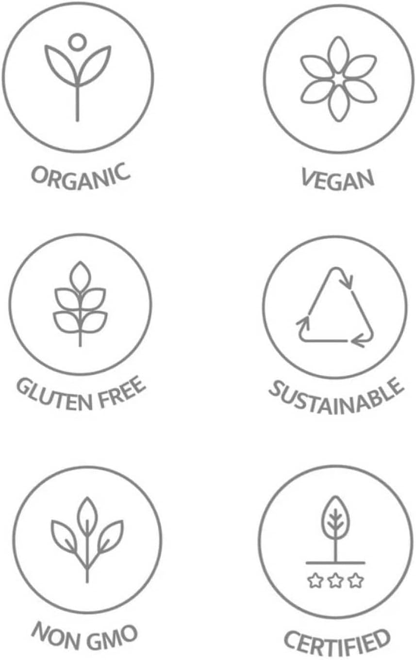 Organic Clarity Mushroom Capsules - Lions Mane, Reishi, Cordyceps Blend | Boost Focus, Memory, Vitality | High Potency Cognitive Function Supplement - 60ct