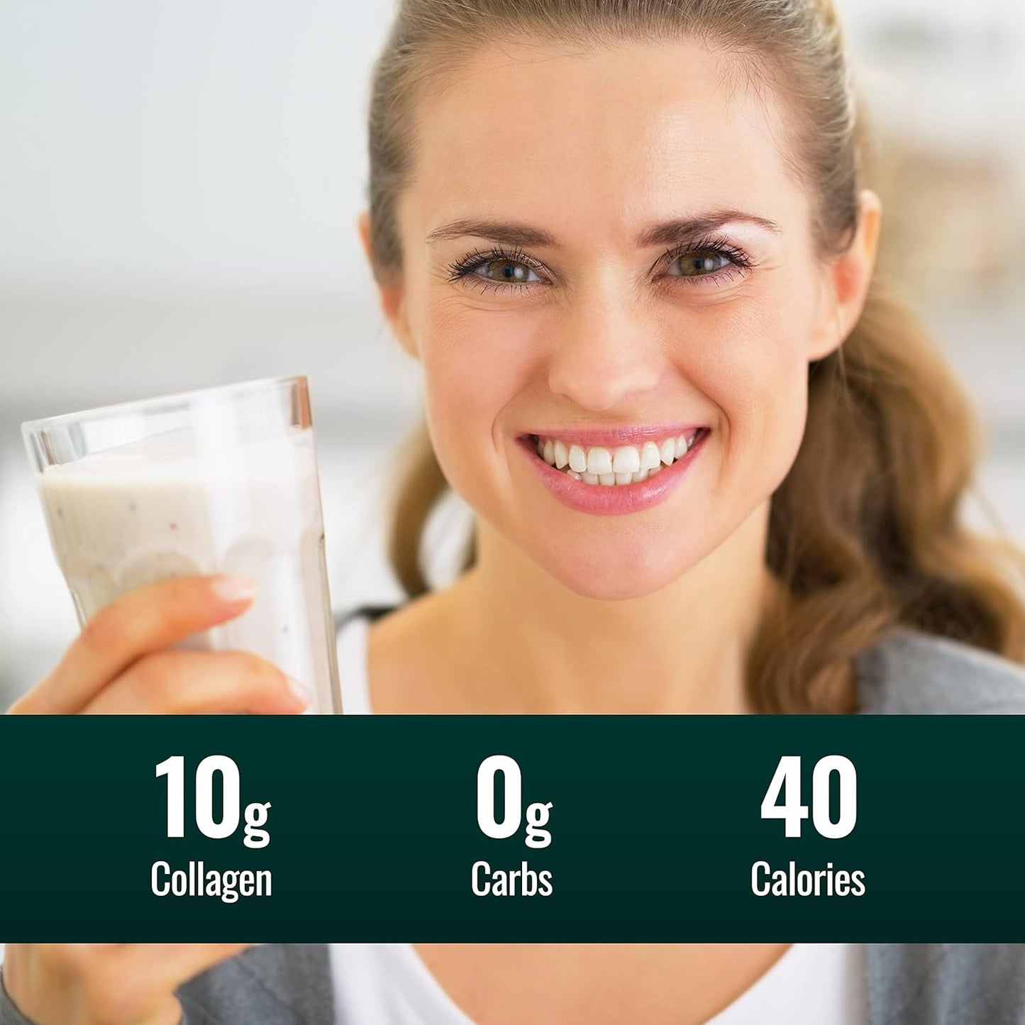 Organic Clean Collagen Peptides Powder - USDA Certified, Non-GMO, Keto & Paleo - Hydrolyzed Type I & III Protein Powder - Essential Amino Acids - Unflavored, 10.7oz