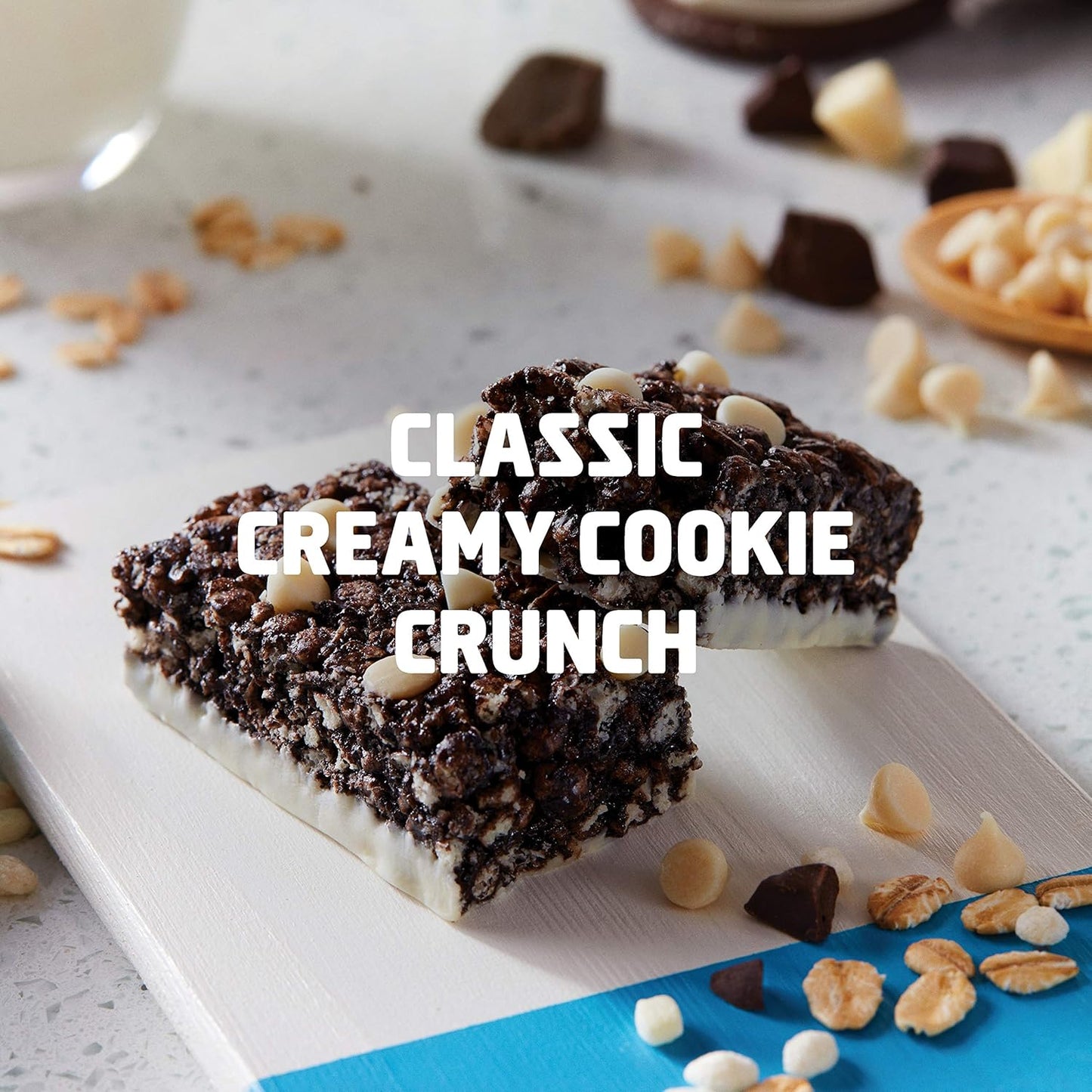 Organic CLIF KID ZBAR Protein Granola Bars, Cookies and Creme Flavor, Non-GMO, Lunch Box Snacks - 10 Count of 1.27 Ounce Energy Bars
