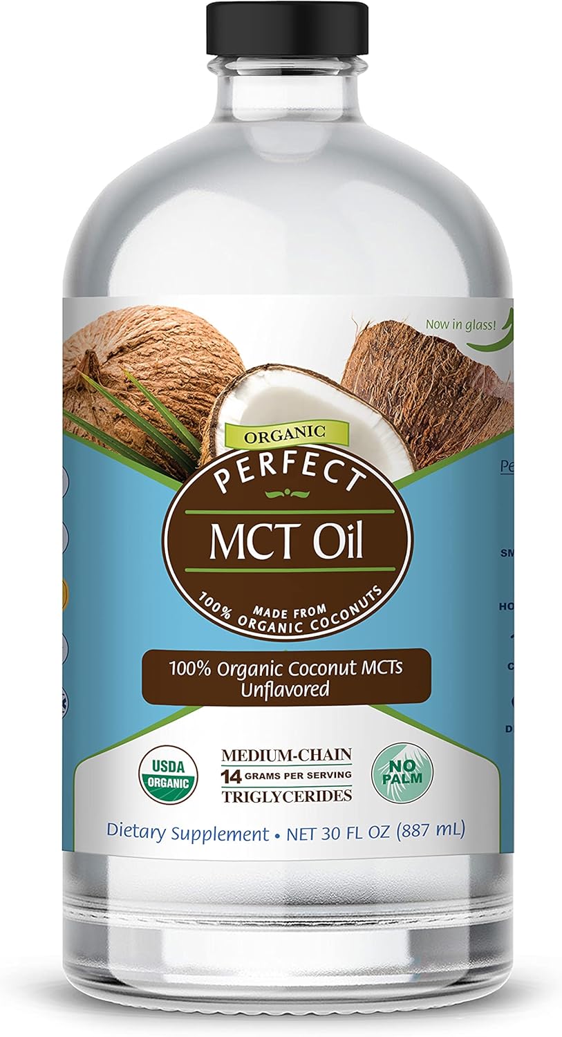 Organic Coconut MCT Oil - 30oz for Sustainable Energy & Brain Boost