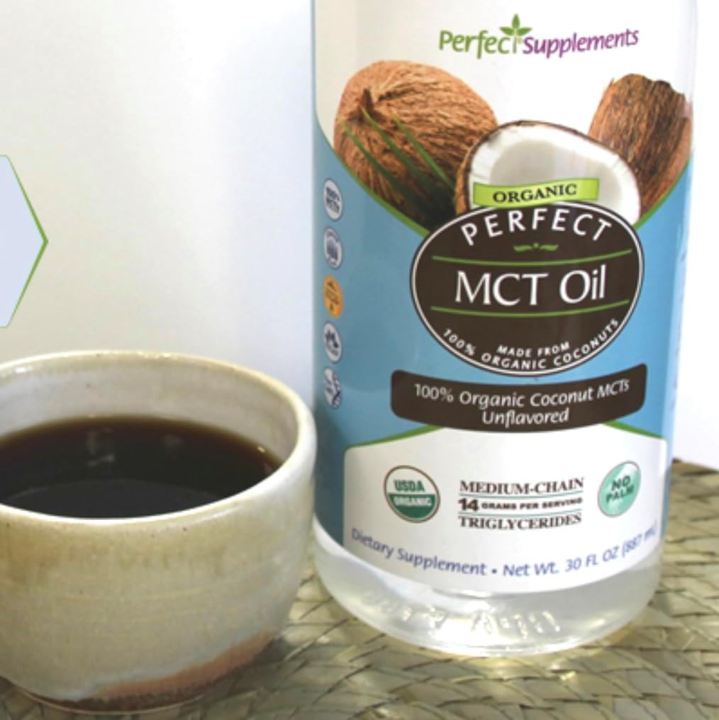 Organic Coconut MCT Oil - 30oz for Sustainable Energy & Brain Boost
