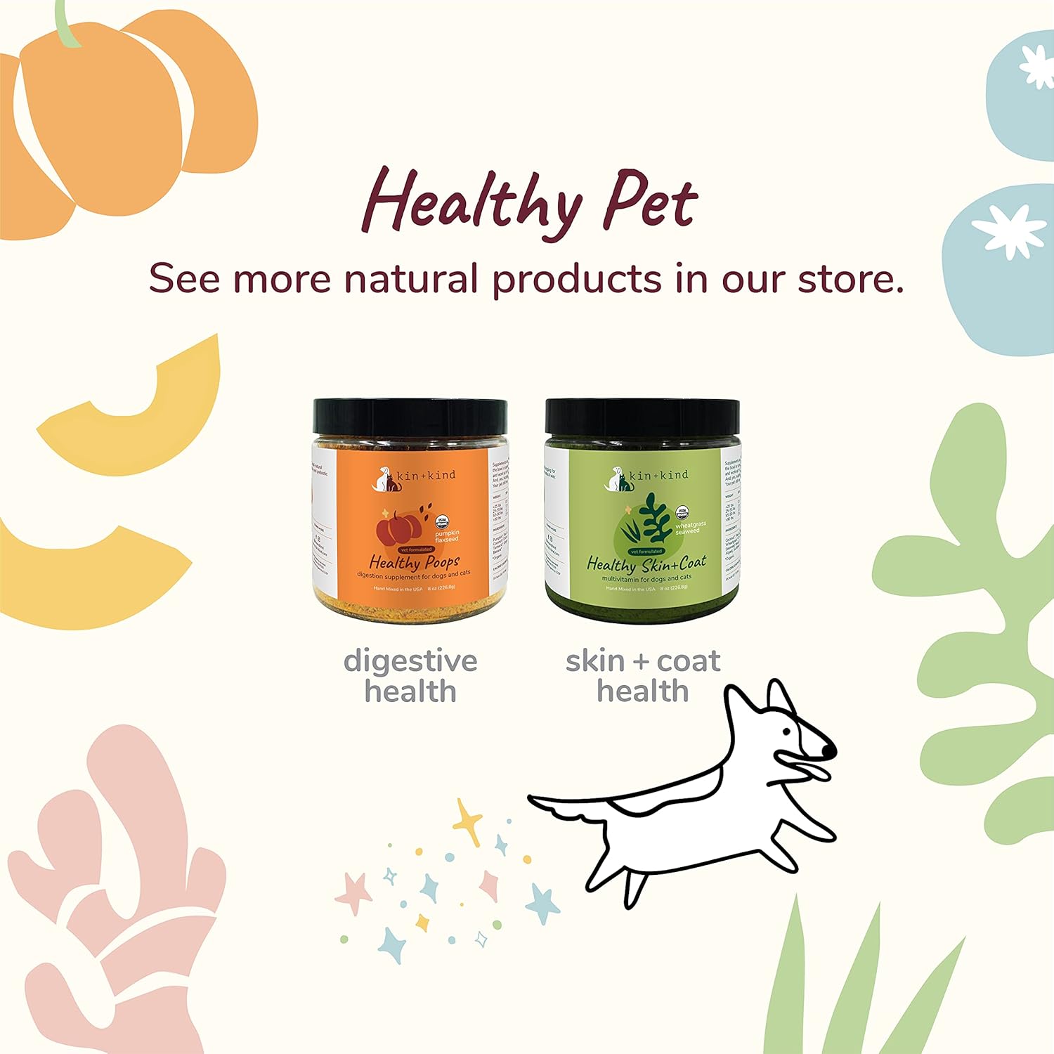 Organic Coconut Oil Pet Supplement for Dogs and Cats - Natural Skin and Coat Support - Cold Pressed Extra Virgin Coconut Oil - Itchy Skin & Dry Skin Treatment