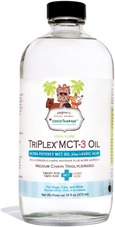 Organic CocoTherapy Triplex MCT-3 Oil - 100% Pure & Natural - Non-GMO - 16 oz Bottle
