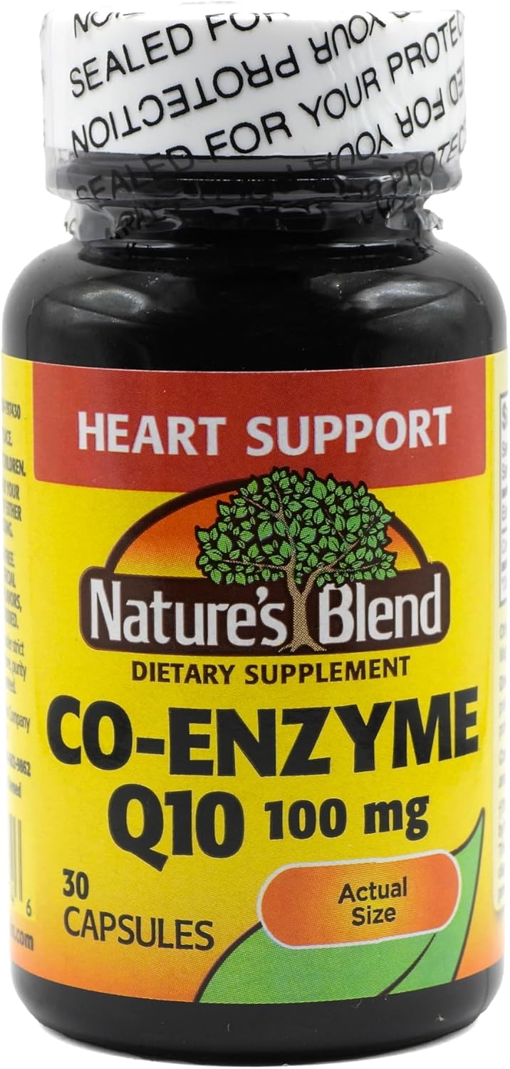 Organic Coenzyme Q10 100 mg Capsules - 30 Count by Nature's Blend