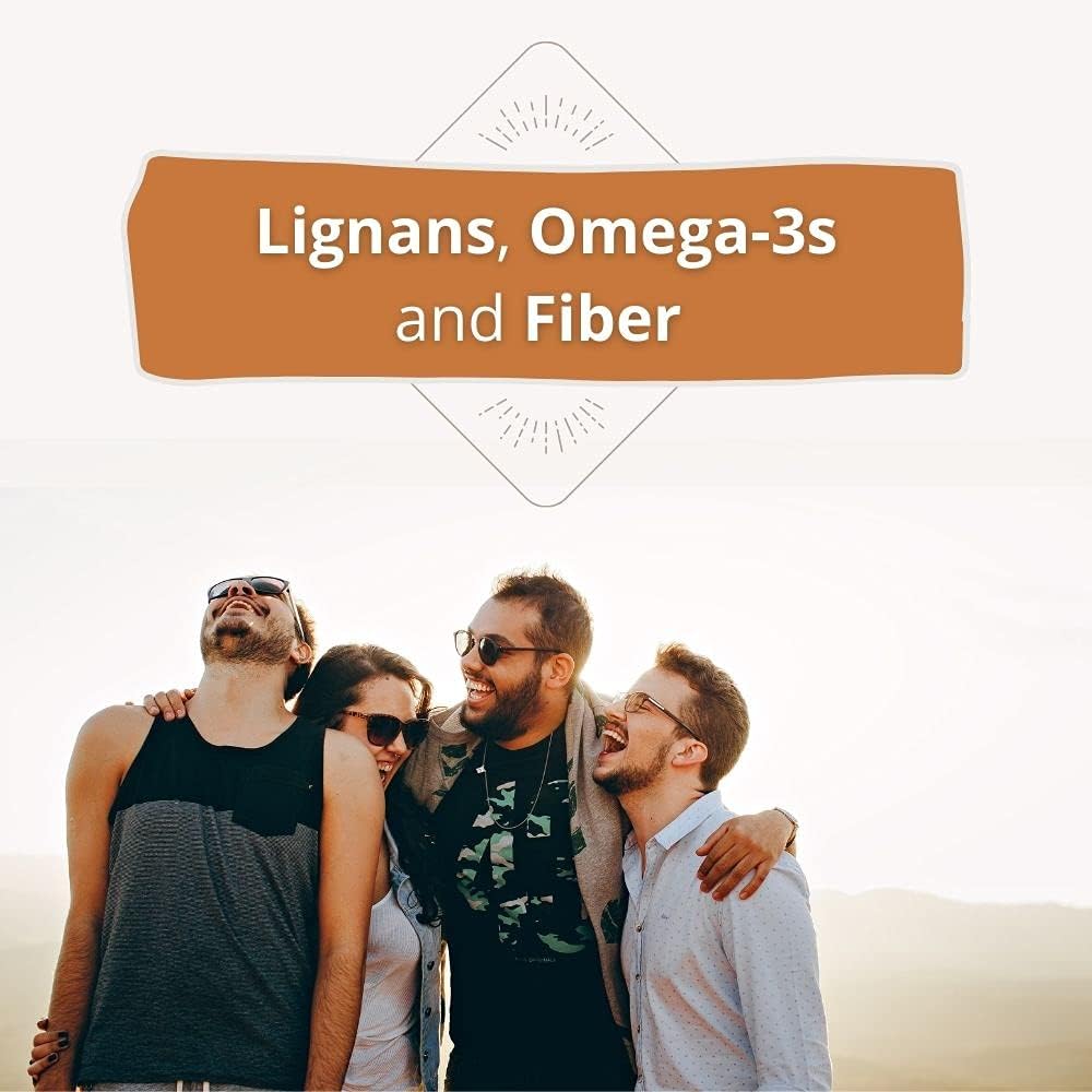 Organic Cold Milled Flaxseed Meal for Women and Men - High Omega 3, Fiber, and Protein - 100% Natural - 28 Servings - Pack of 3