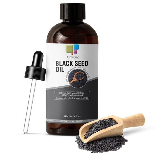 Organic Cold-Pressed Black Seed Oil for Radiant Skin and Lustrous Hair 4.06 oz - Rich in Thymoquinone and Omega 3-6-9