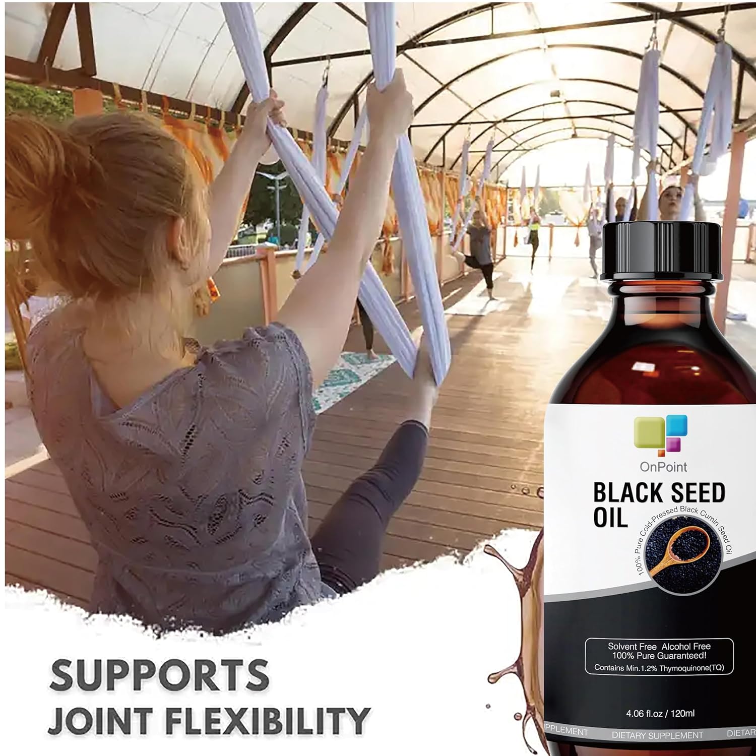 Organic Cold-Pressed Black Seed Oil for Radiant Skin and Lustrous Hair 4.06 oz - Rich in Thymoquinone and Omega 3-6-9