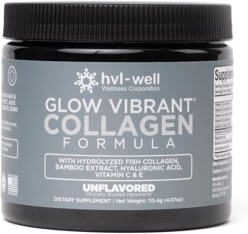 Organic Collagen Peptide Powder - Unflavored, 20 Servings, 115.4g by HVL-Well