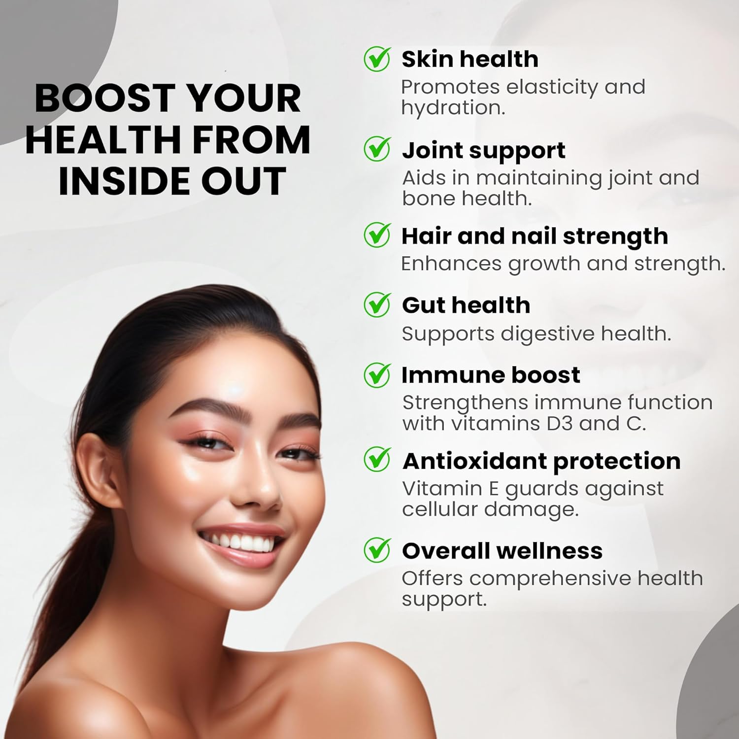 Organic Collagen Peptide Powder - Unflavored, 20 Servings, 115.4g by HVL-Well