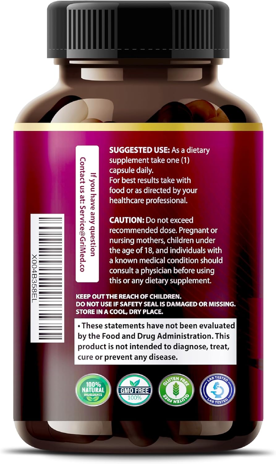 Organic Collagen Supplement with Hyaluronic Acid, Biotin, Keratin, Resveratrol - Hair Skin Nails Vitamins - 6,419 mg - Made in USA - 90 Count